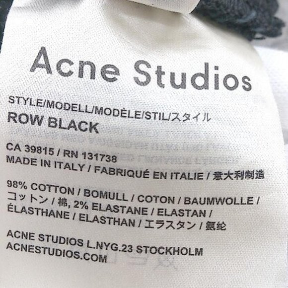 Acne studios row black slim jeans - Picture 4 of 4